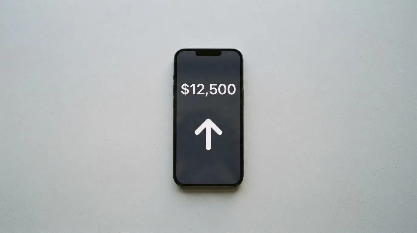 A phone showing a stablecoin transfer screen