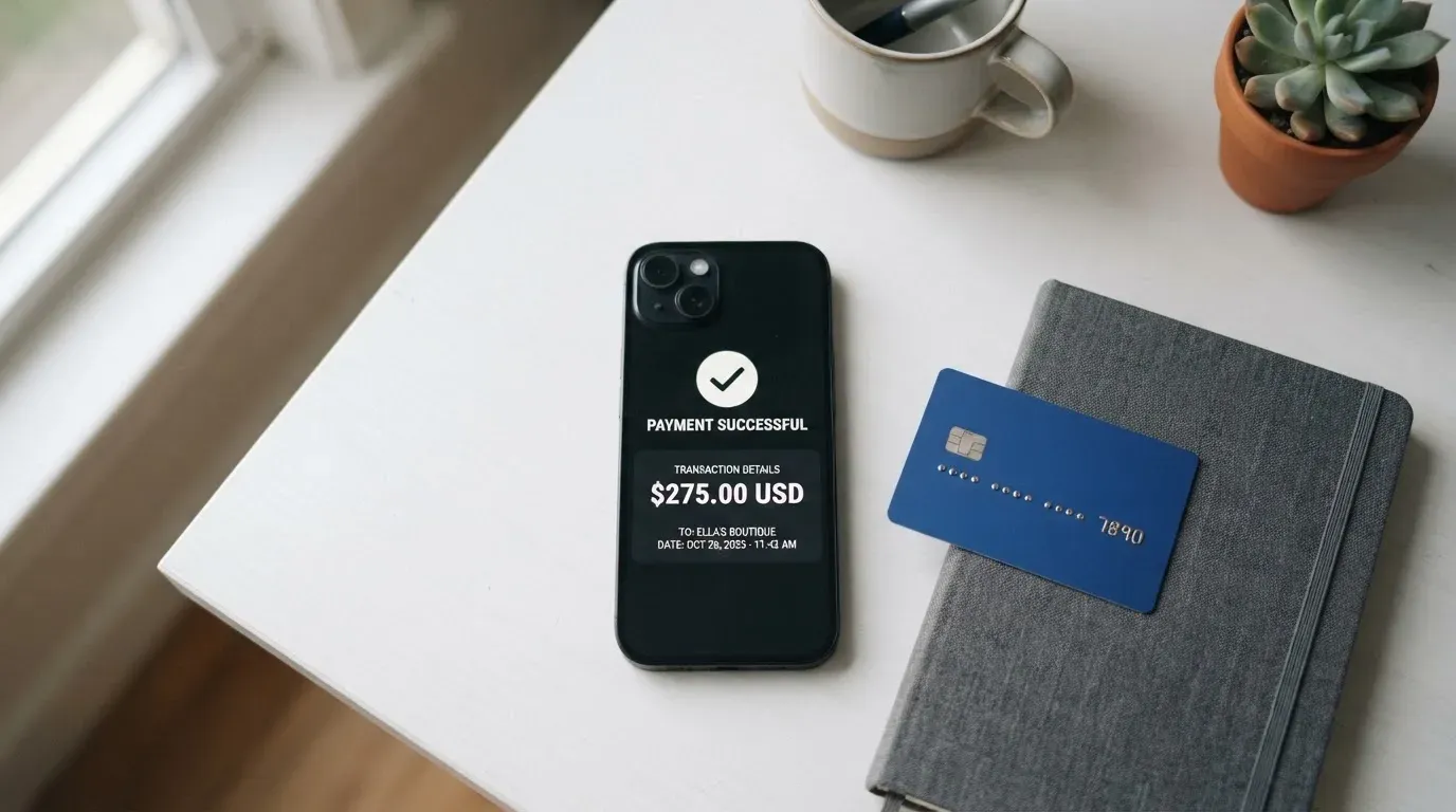A phone showing a stablecoin transfer screen