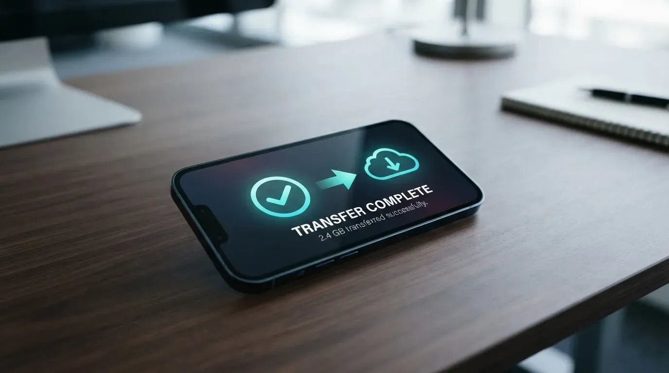 A phone showing a stablecoin transfer screen